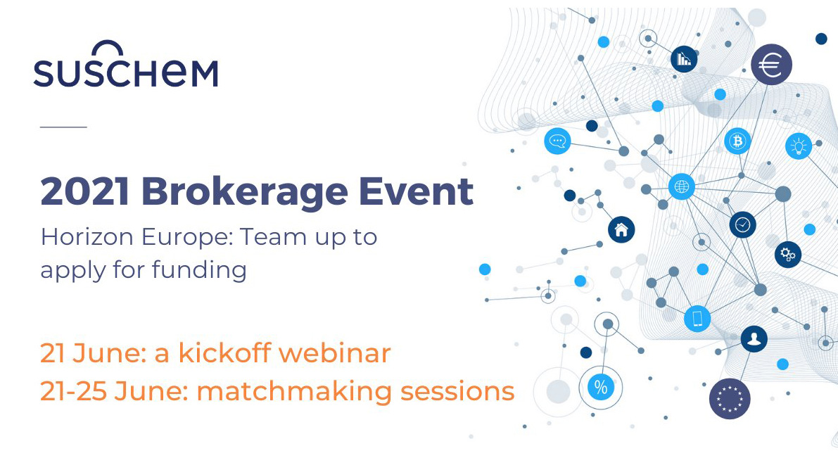 SusChem 2021 Brokerage Event: Unraveling Horizon Europe calls: Team up to apply for funding