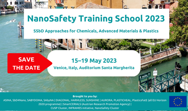 NanoSafety Training School 2023: SSbD approaches for Chemicals, Advanced Materials & Plastics