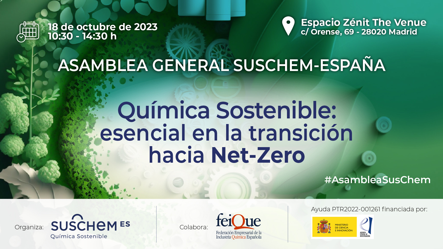 Asamblea SusChem-España 2023 | Qca Sostenible: esencial en la transición hacia Net-Zero