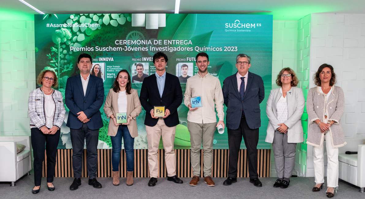 SusChem-España entrega sus Premios 2023 en reconocimiento al talento de tres Jóvenes Investigadores Químicos