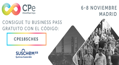 SusChem-España participará como strategic supporting partner en ChemPlastExpo 2018