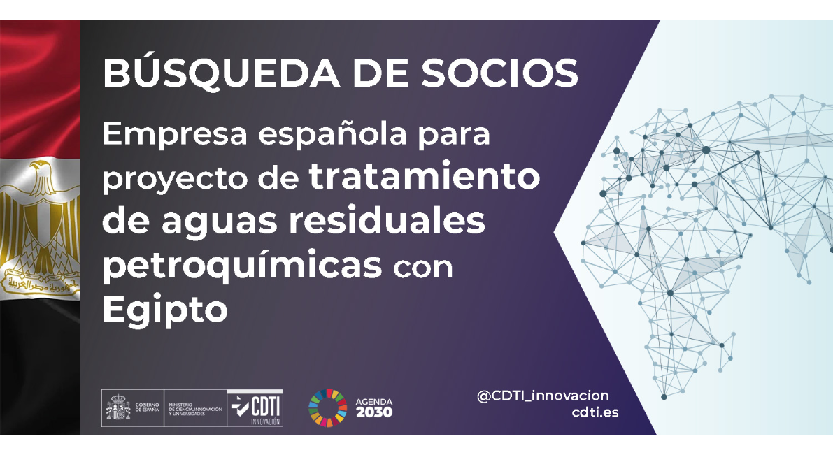 Búsqueda de empresa española para proyecto de I+D, junto con el Egyptian Petroleum Research Institute, en el tratamiento de aguas residuales Búsqueda de empresa española para proyecto de I+D, junto con el Egyptian Petroleum Research Institute, en el tratamiento de aguas residuales